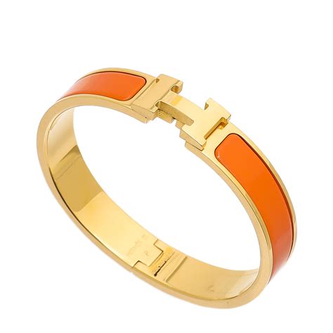 hermes orange braclet|hermes clic h france.